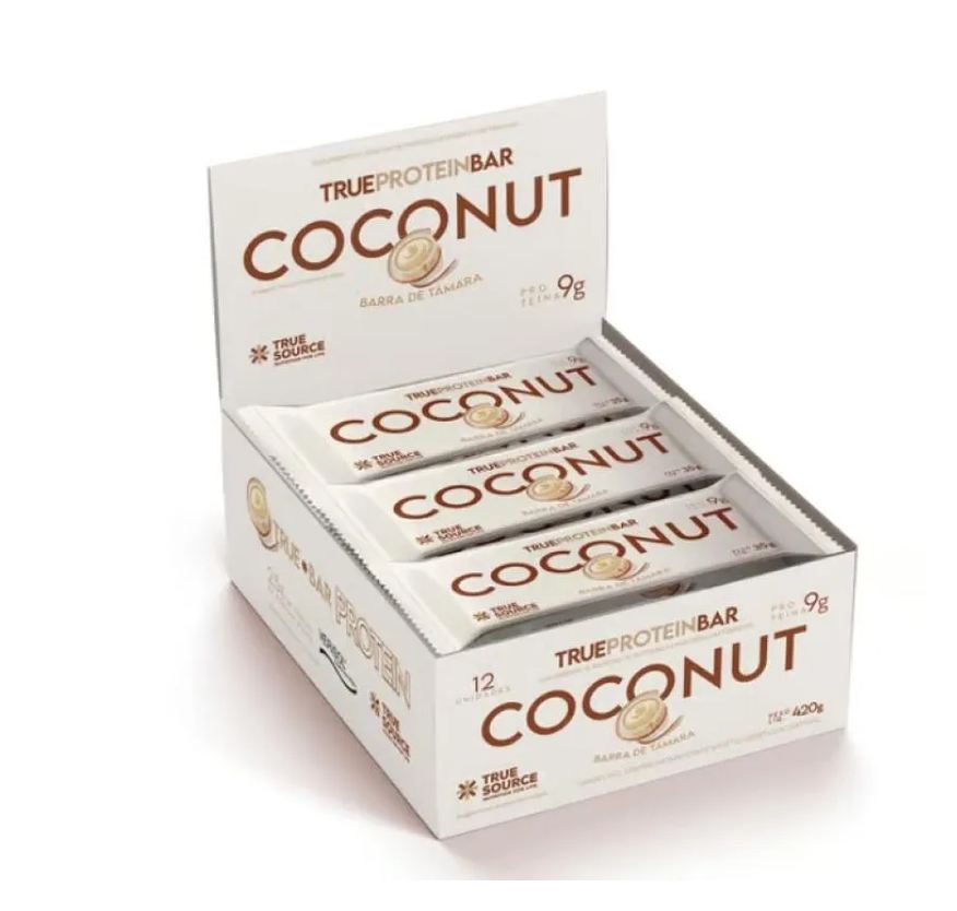 True Protein Bar Display (12 unidades. 35g) - Sabor: Coconut