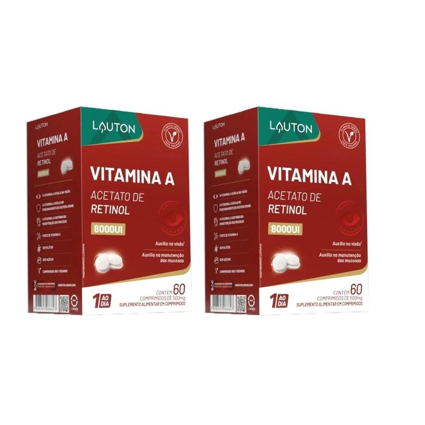 Lauton Kit 2x Vitamina a 8.000 Ui 60 comprimidos