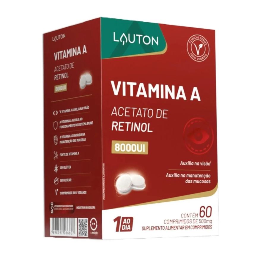 Lauton Vitamina a 8.000 Ui 60 comprimidos
