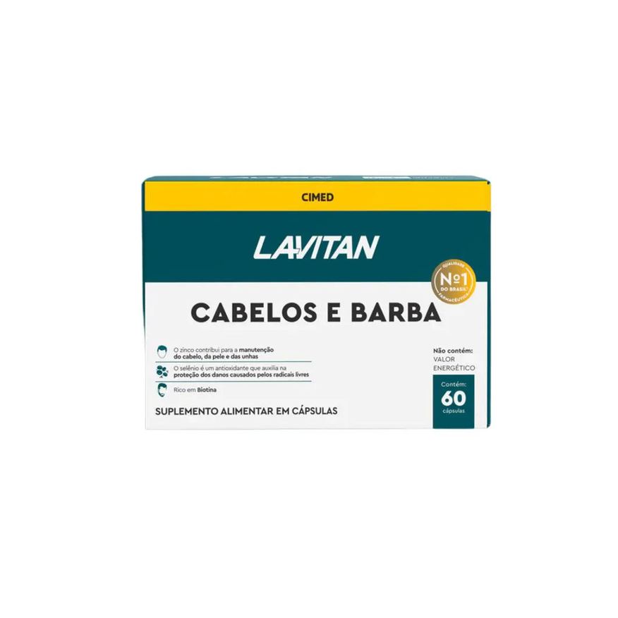 Cimed Lavitan Homem Cabelos e Barba - 60 cápsulas