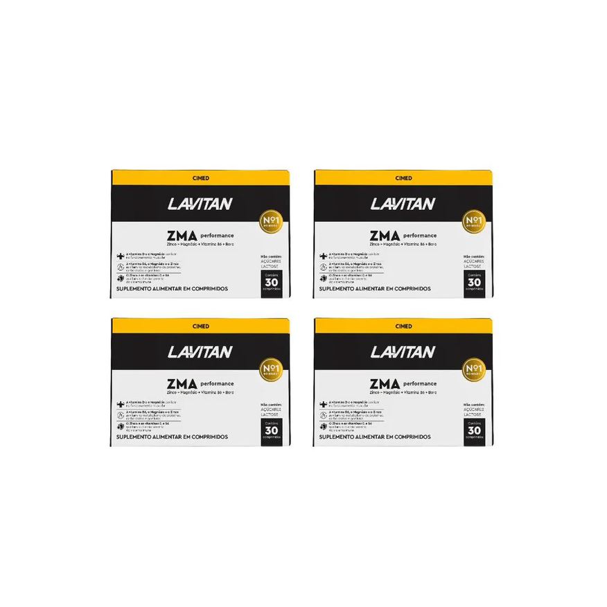 Cimed Kit 4 Lavitan Zma Performance Homem - 30 cápsulas