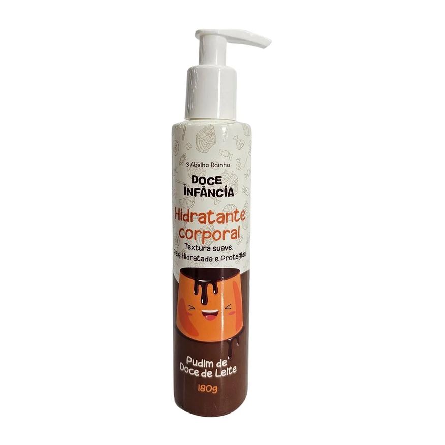 Abelha Rainha Hidratante Corporal Pudim de Doce de Leite Doce Infância 180g