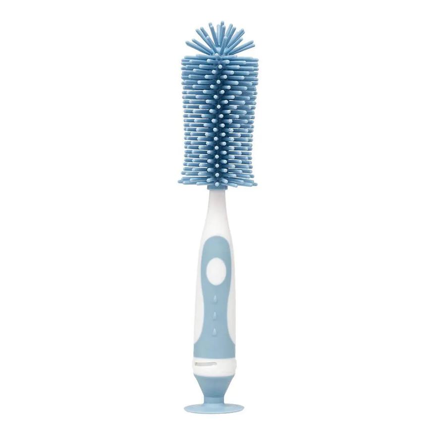 Buba Escova para Mamadeira em Silicone Azul