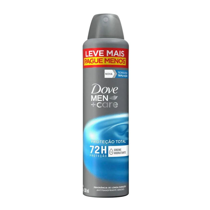 Dove Men Desodorante Antitranspirante Aerosol +Care Proteção Total 72h 250ml