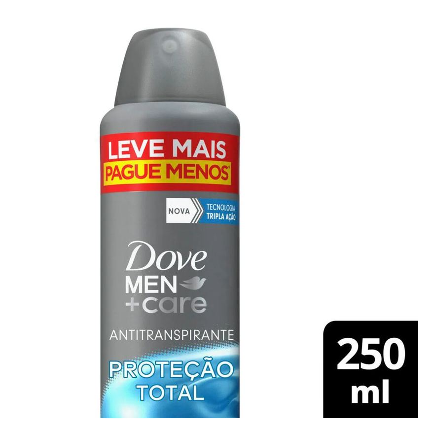 Dove Men Desodorante Antitranspirante Aerosol +Care Proteção Total 72h 250ml