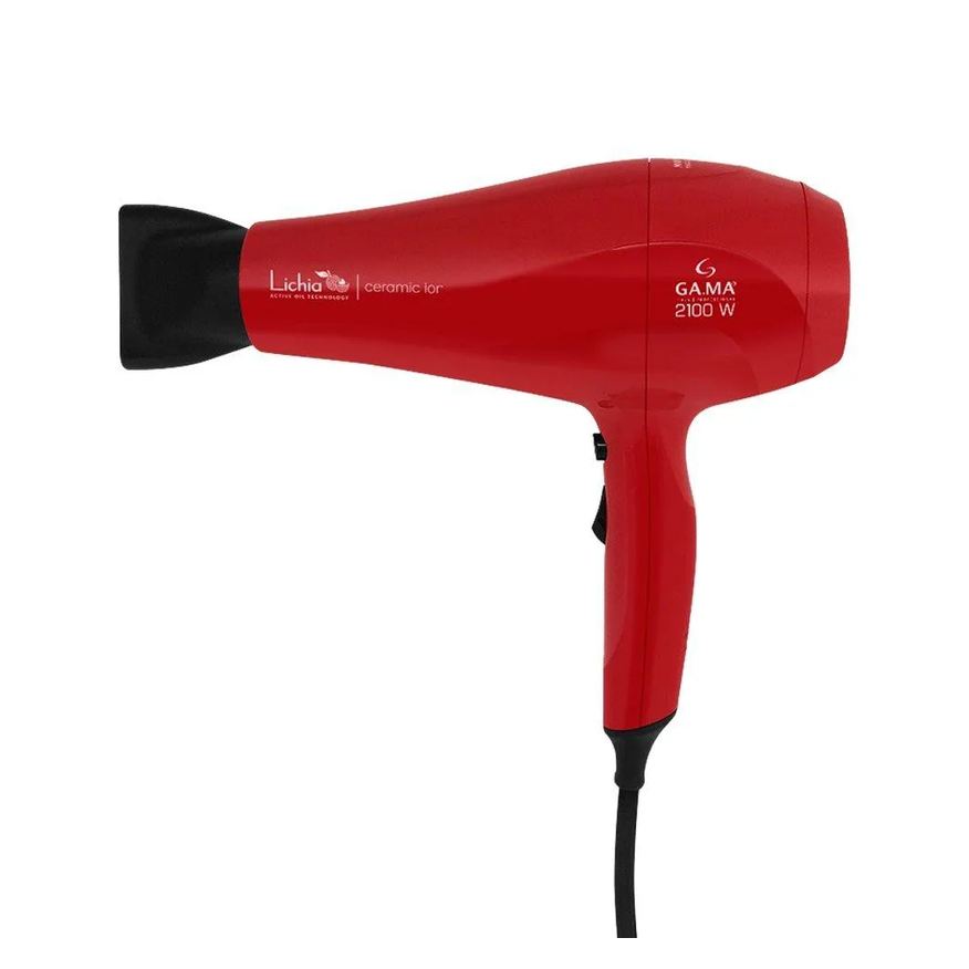 Ga.Ma Italy Secador de Cabelo Gama Lichia Ceramic Ion com 2 Velocidades 2 Temperaturas 2100w, Vermelho 110