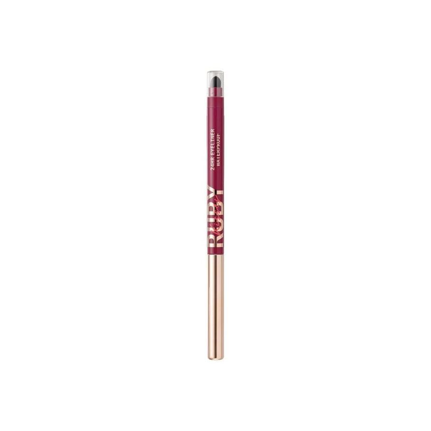 Ruby Kisses Lápis Retrátil para Olhos a Prova D’água Rk By Kiss Glittery Burgundy