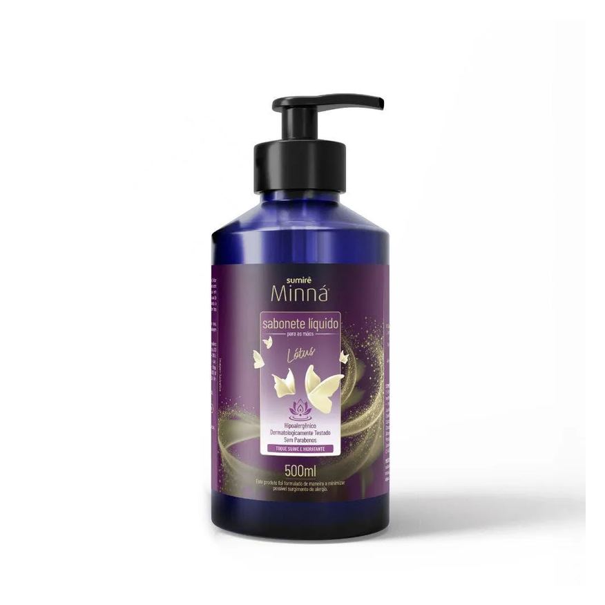 Minná Sabonete Líquido Mãos Pump Lotus 500ml