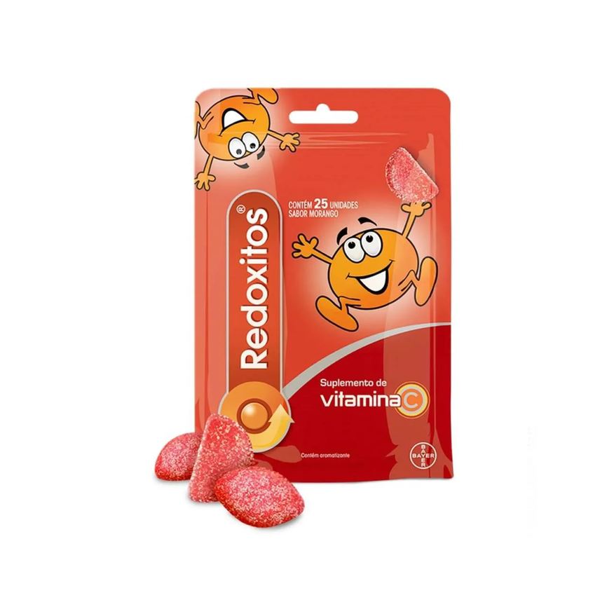 Redoxitos Vitamina C Infantil Gomas Mastigáveis de Morango
