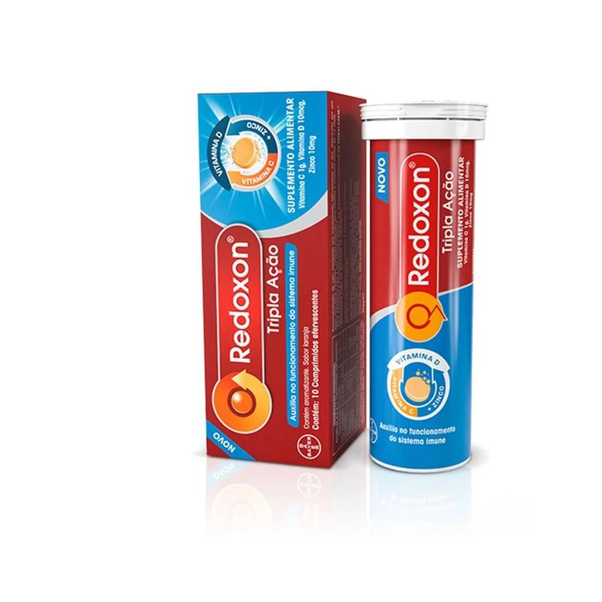 Redoxon Vitamina C D e Zinco Tripla Ação C/10 Efervescentes