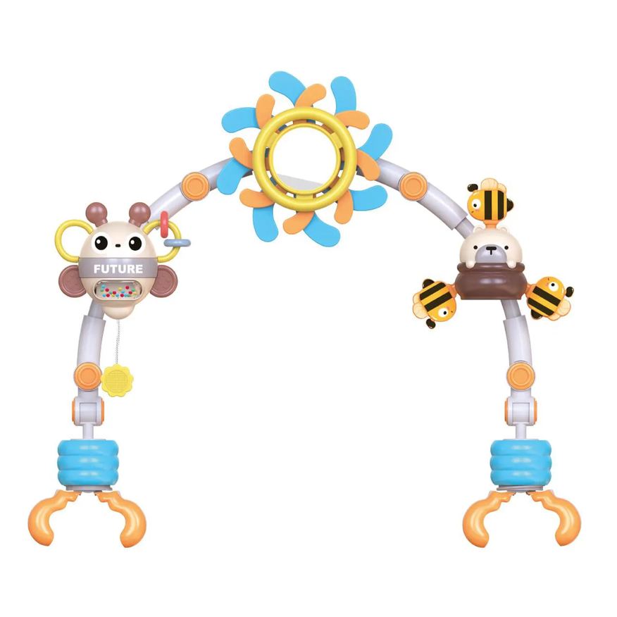 Maxi Baby Móbile Chocalho Bebê Carrinho Berço Cadeirinha Bee