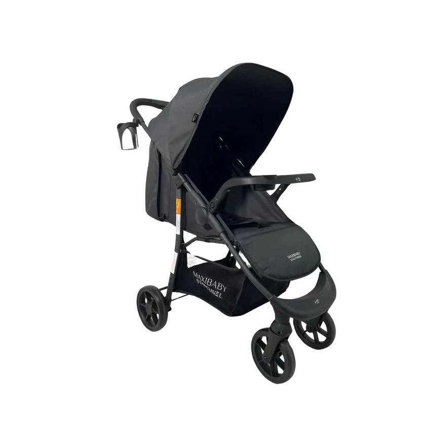 MAXI BABY CARRINHO DE BEBê PASSEIO VIRA BERçO STARTRAVEL - PRETO