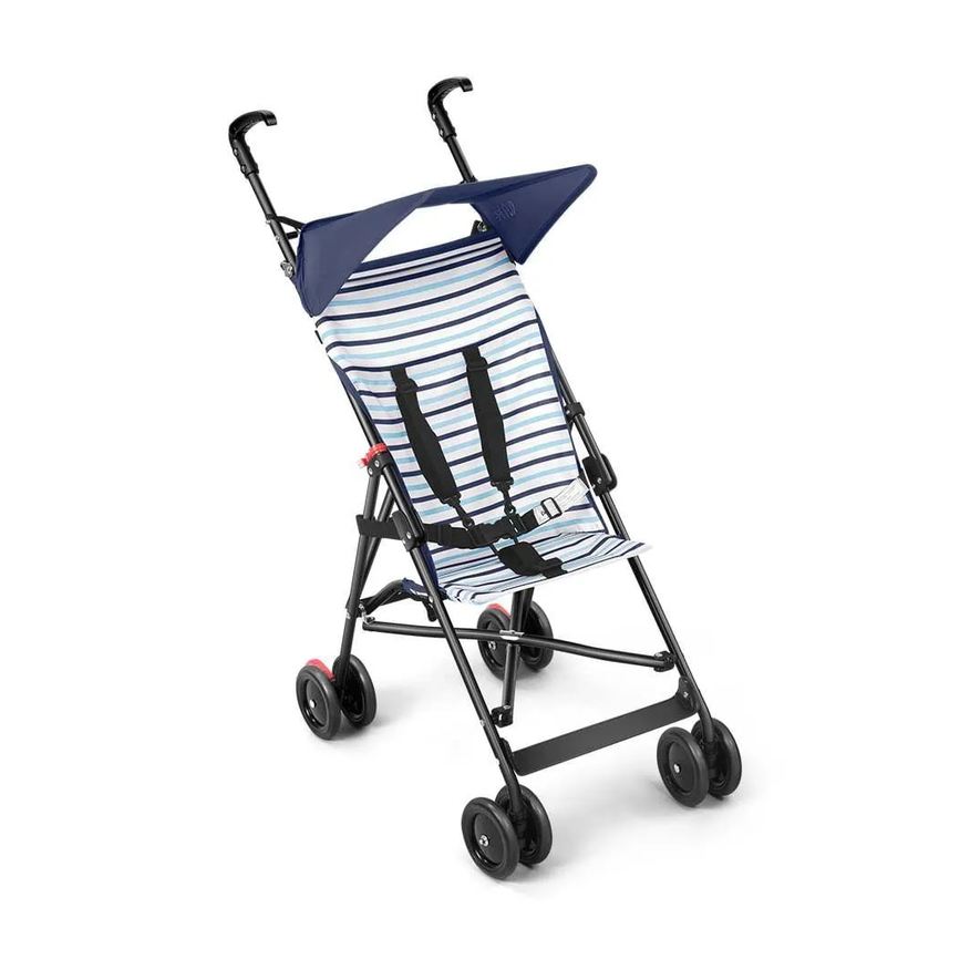 Multikids Carrinho de Bebê Passeio Guarda Chuva Navy Azul