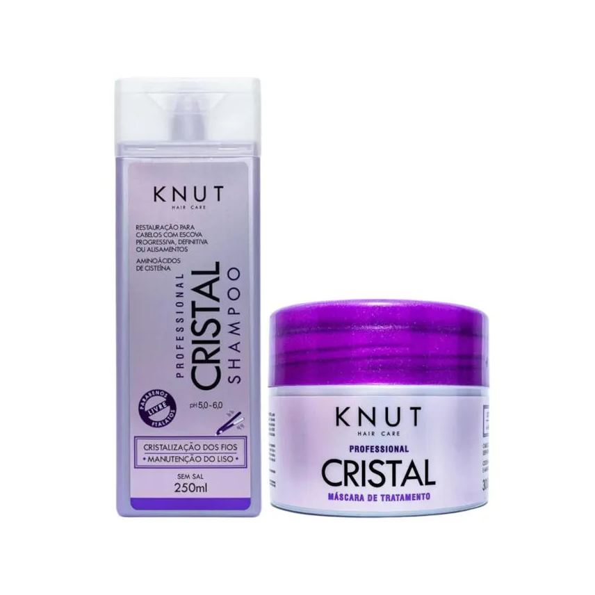 Knut Kit Cristal Shampoo 250ml + Máscara 300g