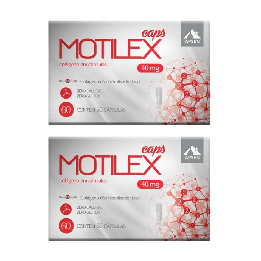 Apsen Kit 2 Suplemento Vitamina Motilex Cápsulas 40mg 60 Cápsulas