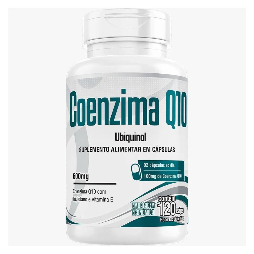 Floral Ervas do Brasil Coenzima Q10 Ubiquinol 120 Cápsulas Triptofano E Vitamina E