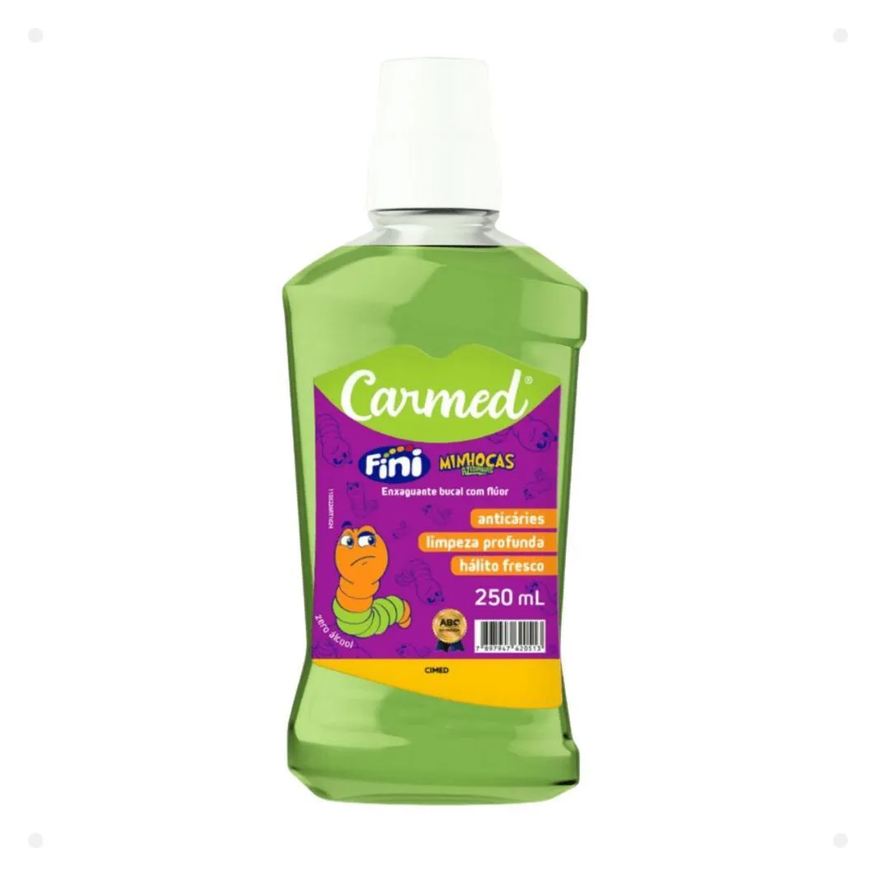 Carmed Kit Fini Minhocas Azedinhas: Gel Dental 70g e Enxaguante Bucal 250ml