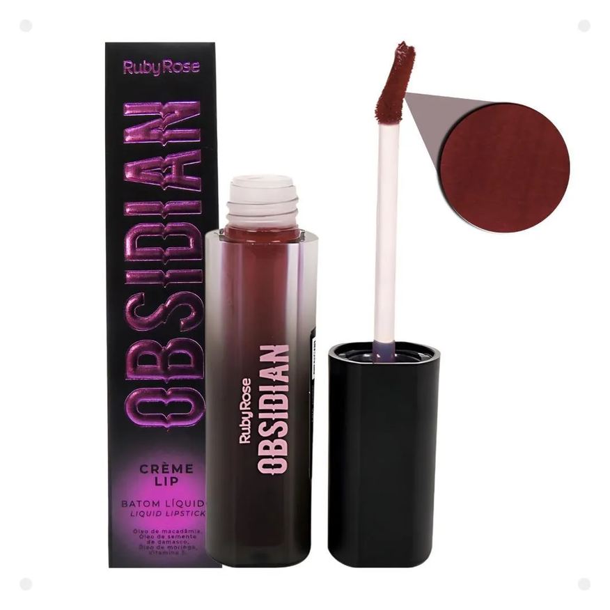 Ruby Rose Batom Líquido Obsidian Crème Lip Ocl04 Hb-7100-4