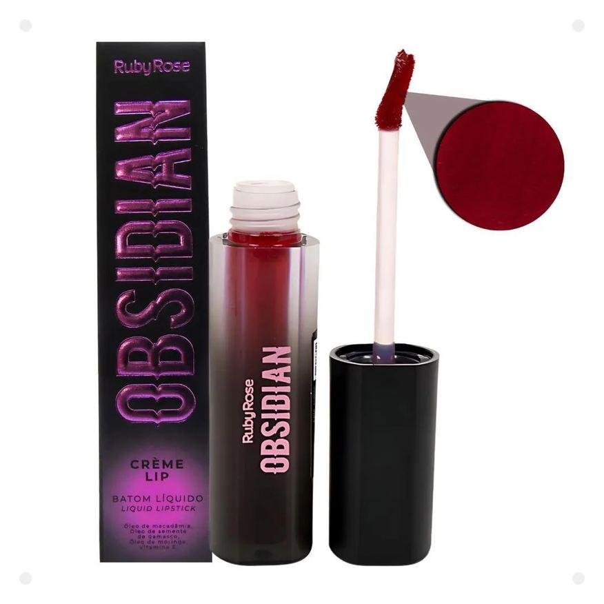 Ruby Rose Batom Líquido Obsidian Crème Lip Ocl03 Hb-7100-3