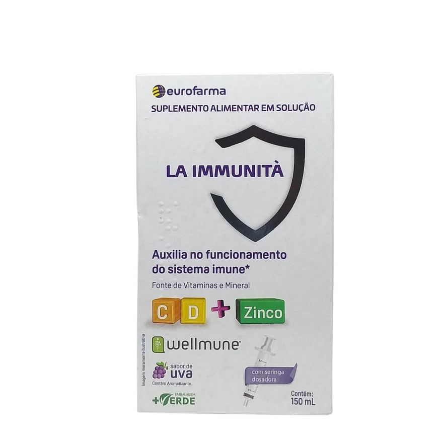 Eurofarma Suplemento Alimentar La Immunità - Sabor Uva - 150ml