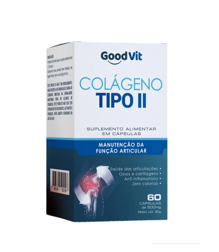 Good Vit Colágeno Tipo 2 60 Cápsulas Saúde Articular