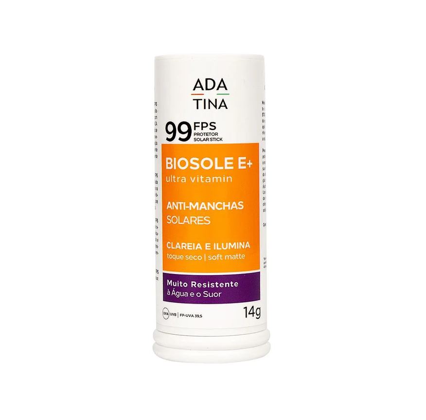 Ada Tina Biosole e+ Ultra Vitamin Fps 99 - Protetor Solar Stick 14g