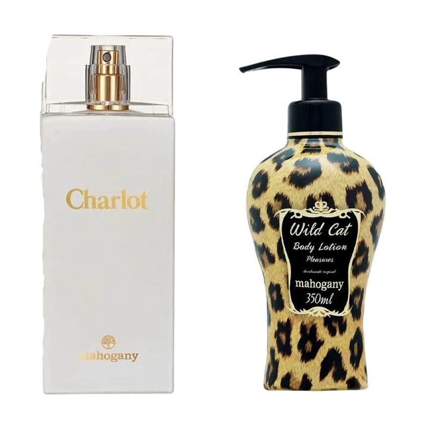 MAHOGANY KIT FRAGRâNCIA CHARLOT + HIDRATANTE WILD CAT 350ml