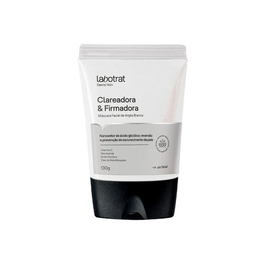 Labotrat Máscara Facial de Argila Branca Clareadora e Firmadora 130g