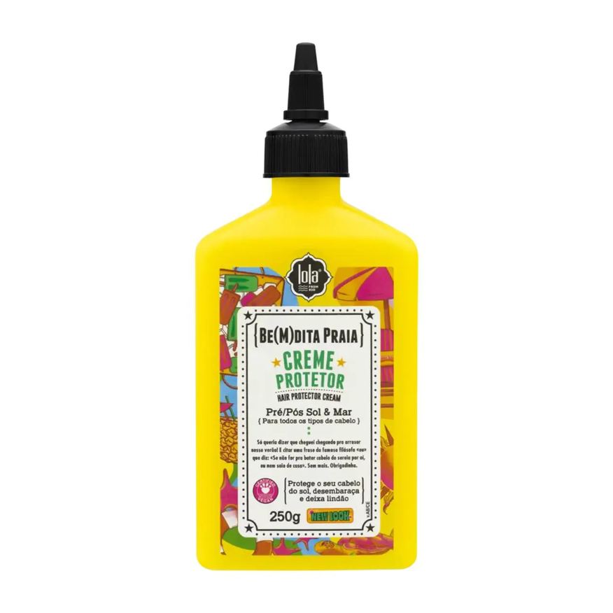 Lola Cosmetics Creme de Pentear Protetor Pré e Pós Sol Be(M)dita Praia 250g