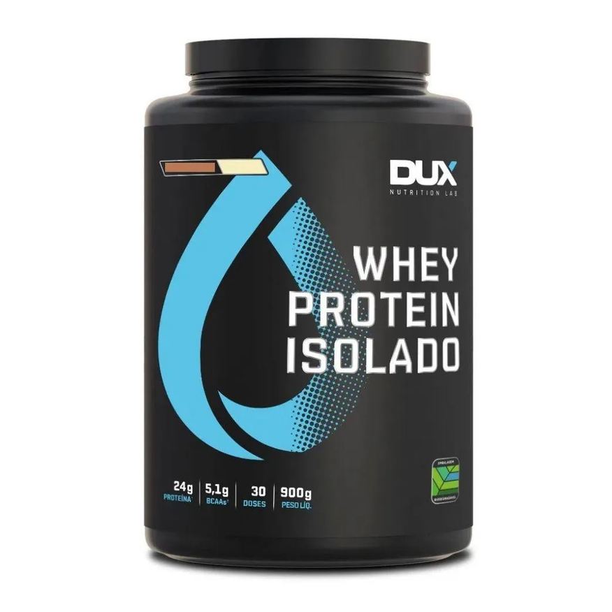 Dux Whey Protein Isolado Pote (900g) - Sabor: Doce de Leite