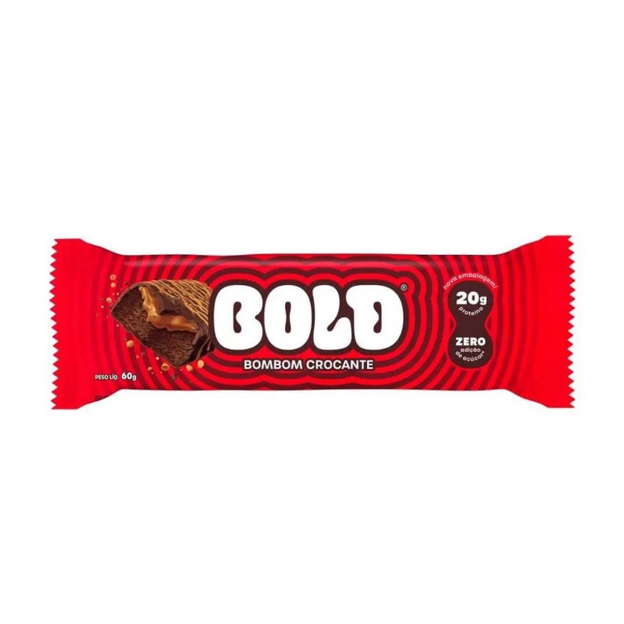 Bold Bar (60g) - Sabor: Bombom Crocante.