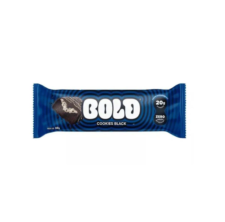 Bold Bar (60g) - Sabor: Cookies Black.
