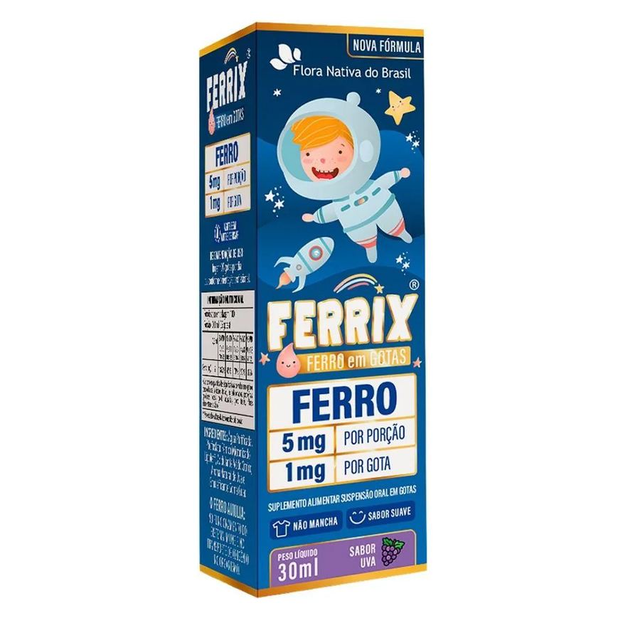 Flora Nativa Do Brasil Ferrix (ferro Infantil) 30ml - Flora Nativa Uva