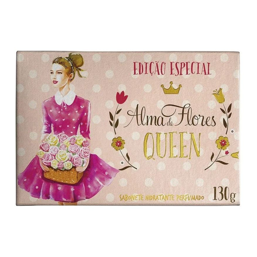 Alma de Flores Sabonete Queen 130g - Embalagem com 12 unidades