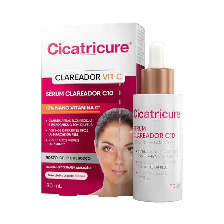 Cicatricure Sérum Clareador C10 Vit C Rosto, Colo 30ml