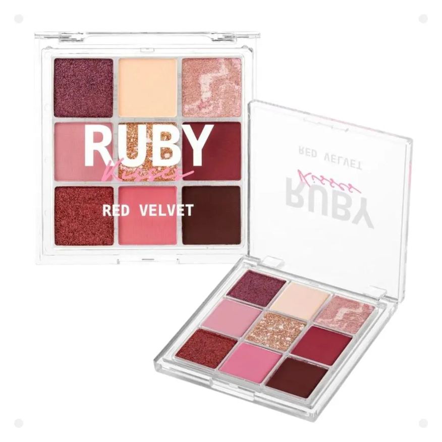 Kiss New York Paleta de Sombras Ruby Kisses Red Velvet Rmps15br