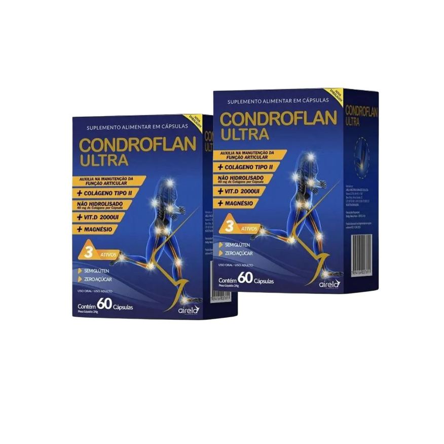 Airela Kit C2 Condroflan Ultra Suplemento Para Articulação