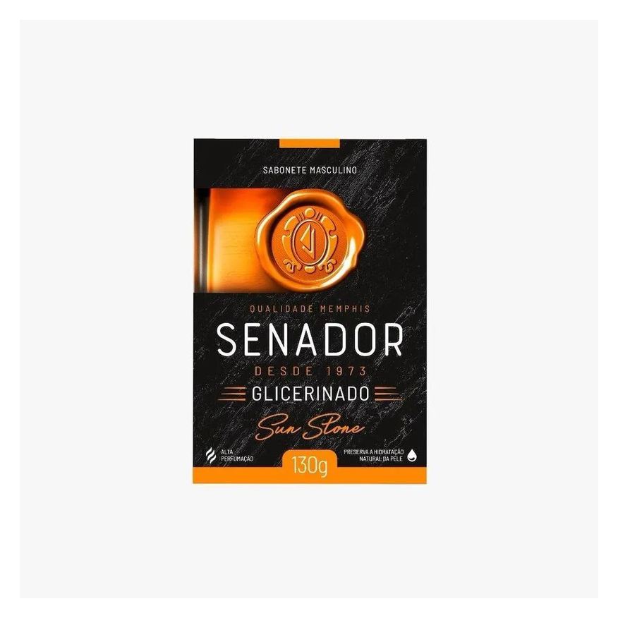 Senador Sabonete Stone Sun 130g - Embalagem com 12 unidades