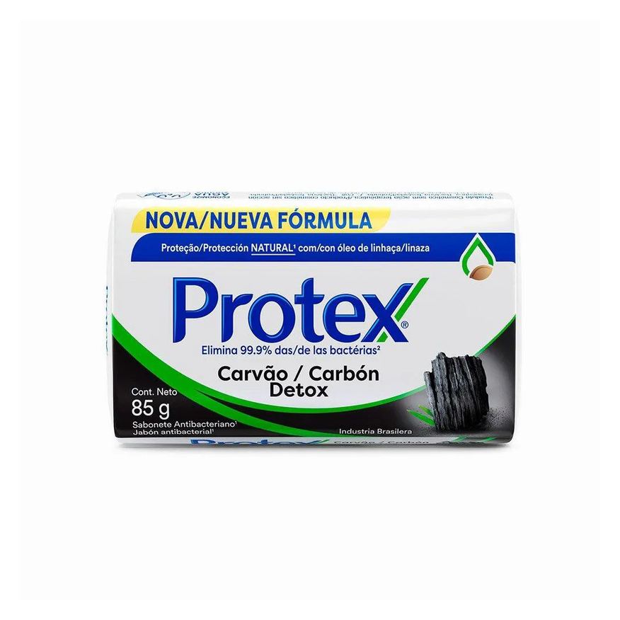 Protex Sabonete Carvão Detox 85g - Embalagem com 12 unidades