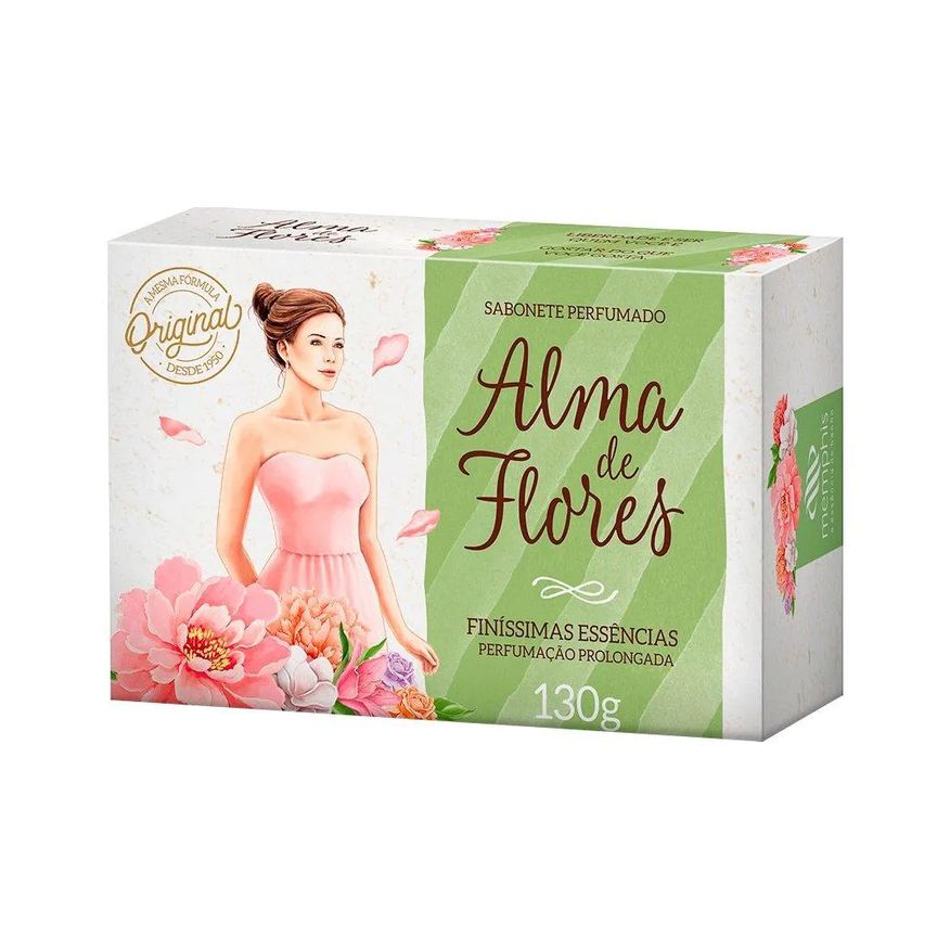 Alma de Flores Sabonete Original 130g Embalagem com 12 unidades