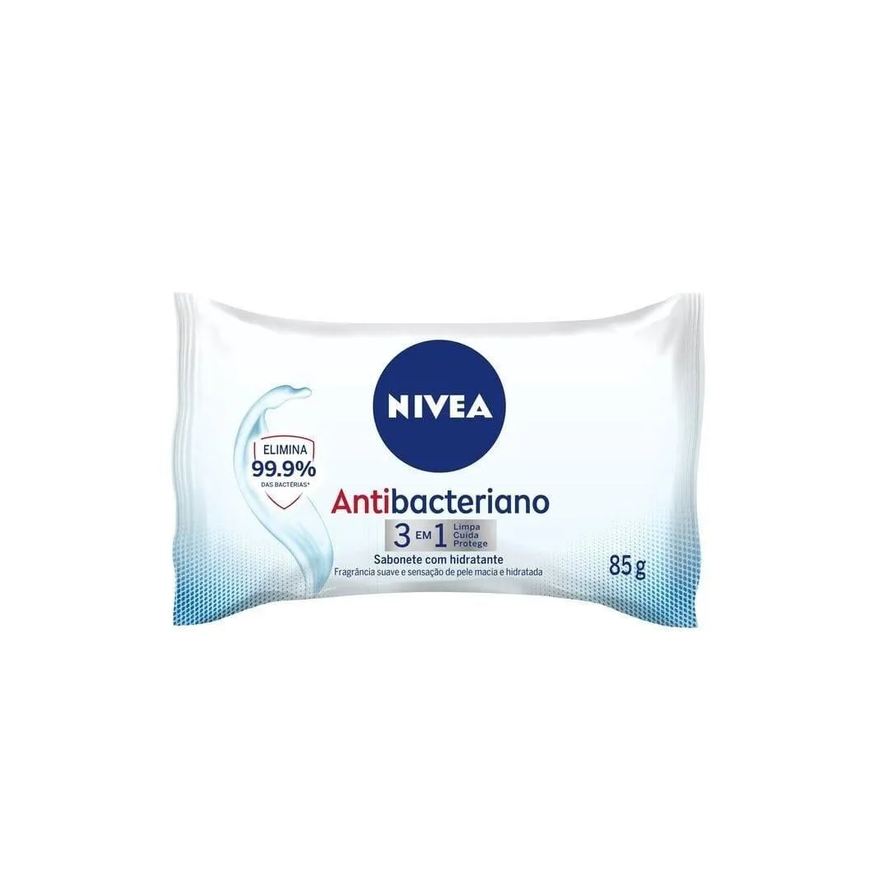 Nivea Sabonete Hidratante Antibacteriano 85g Embalagem com 12 unidades