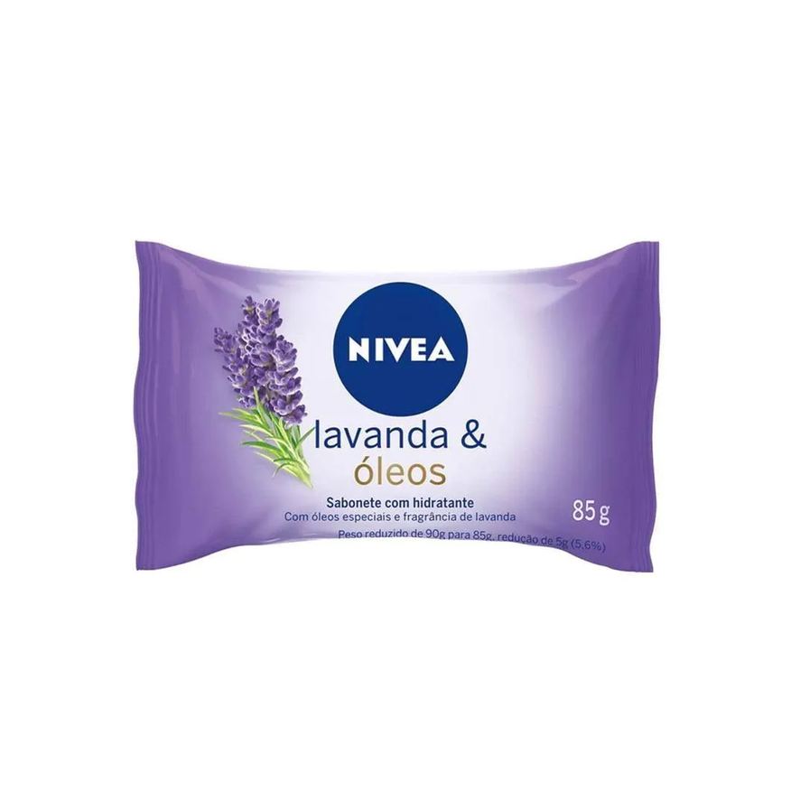 Nivea Sabonete Hidratante Lavanda 85g Embalagem com 12 unidades