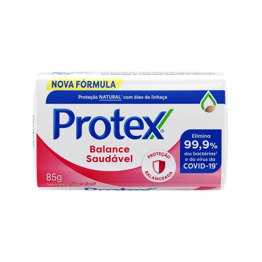 Protex Sabonete Balance Saudável Antibacteriano 85g Embalagem com 12 unidades
