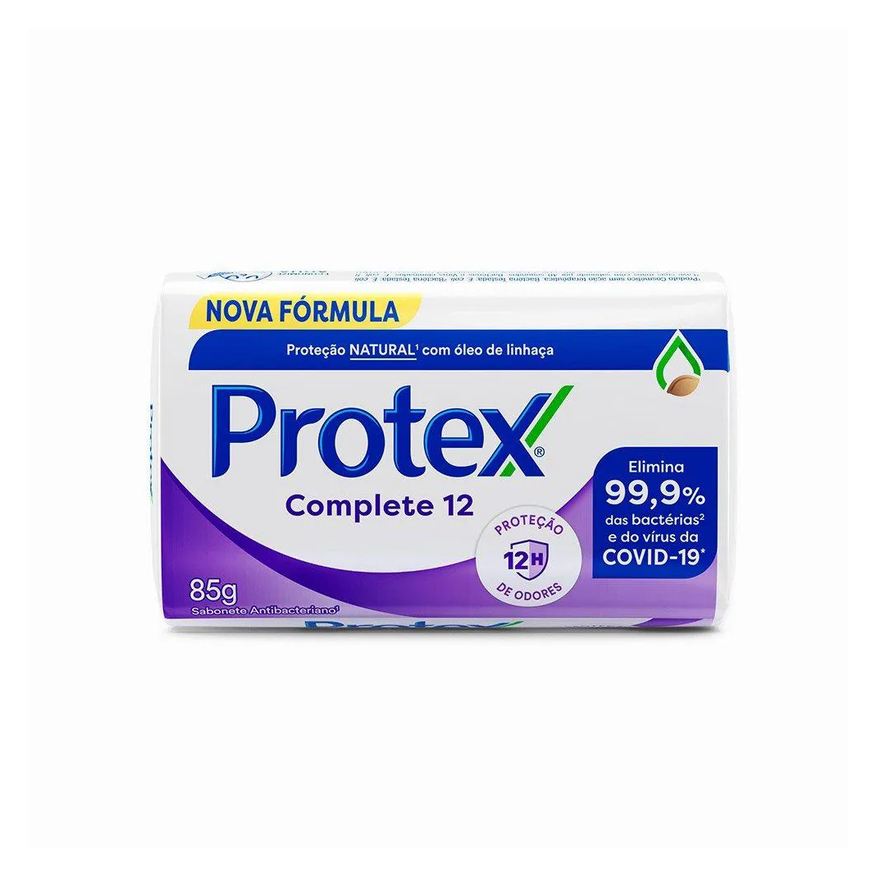 Protex Sabonete Complete 12 Antibacteriano 85g Embalagem com 12 unidades