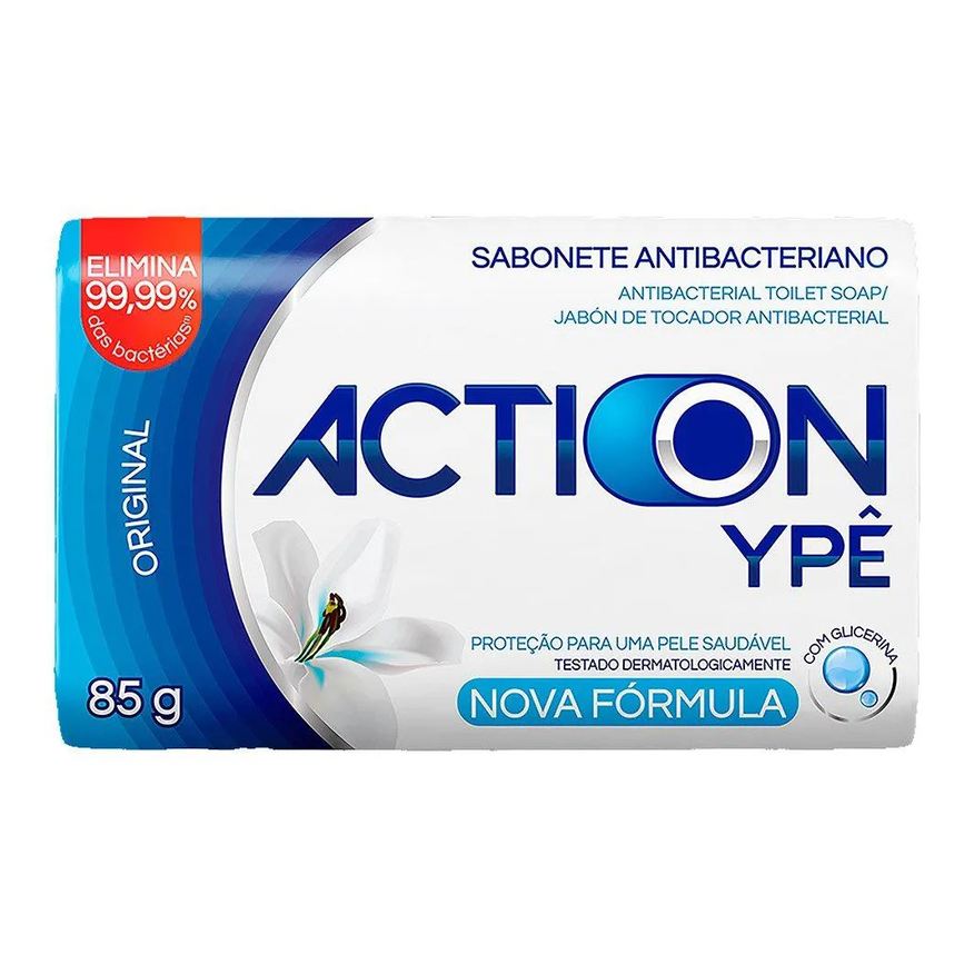Ypê Sabonete Antibac Action 85g - Embalagem com 12 unidades