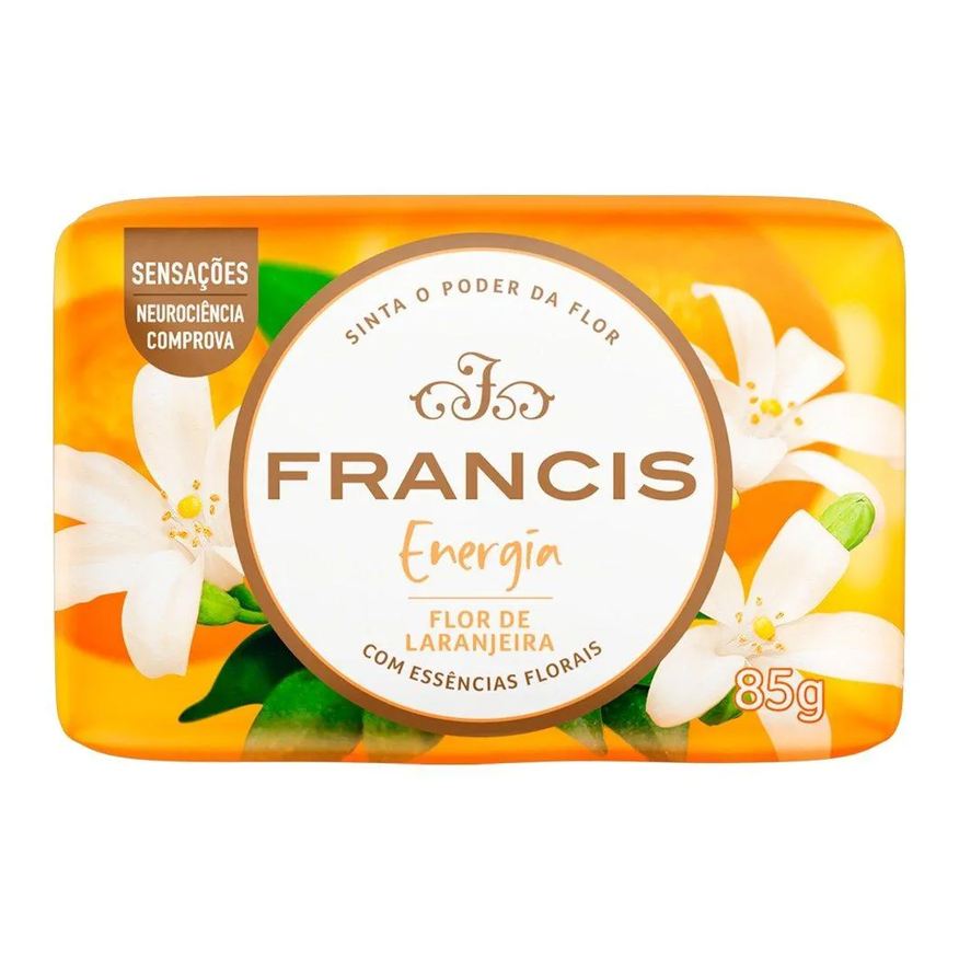 Francis Sabonete Suave Flor de Laranjeira 85g - Embalagem com 12 unidades
