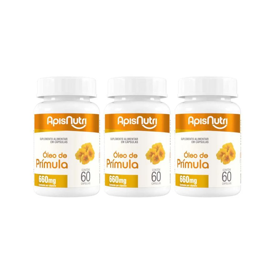 Apisnutri Kit 3 Óleo de Prímula 660mg - 60 cápsulas