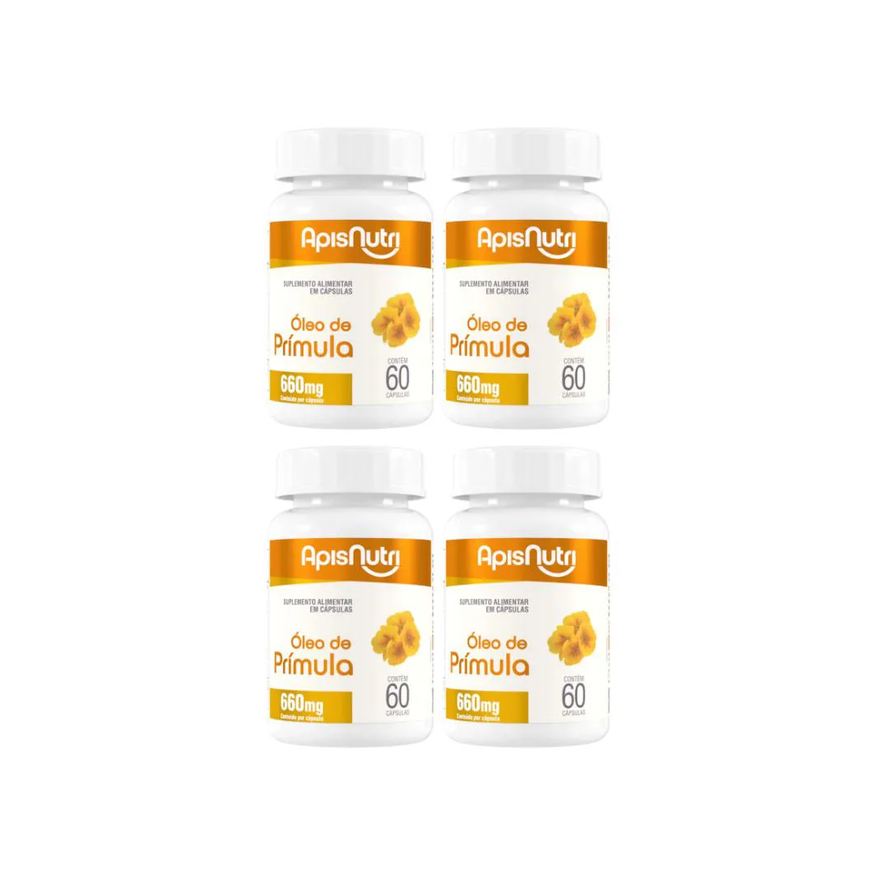 Apisnutri Kit 4 Óleo de Prímula 660mg - 60 cápsulas