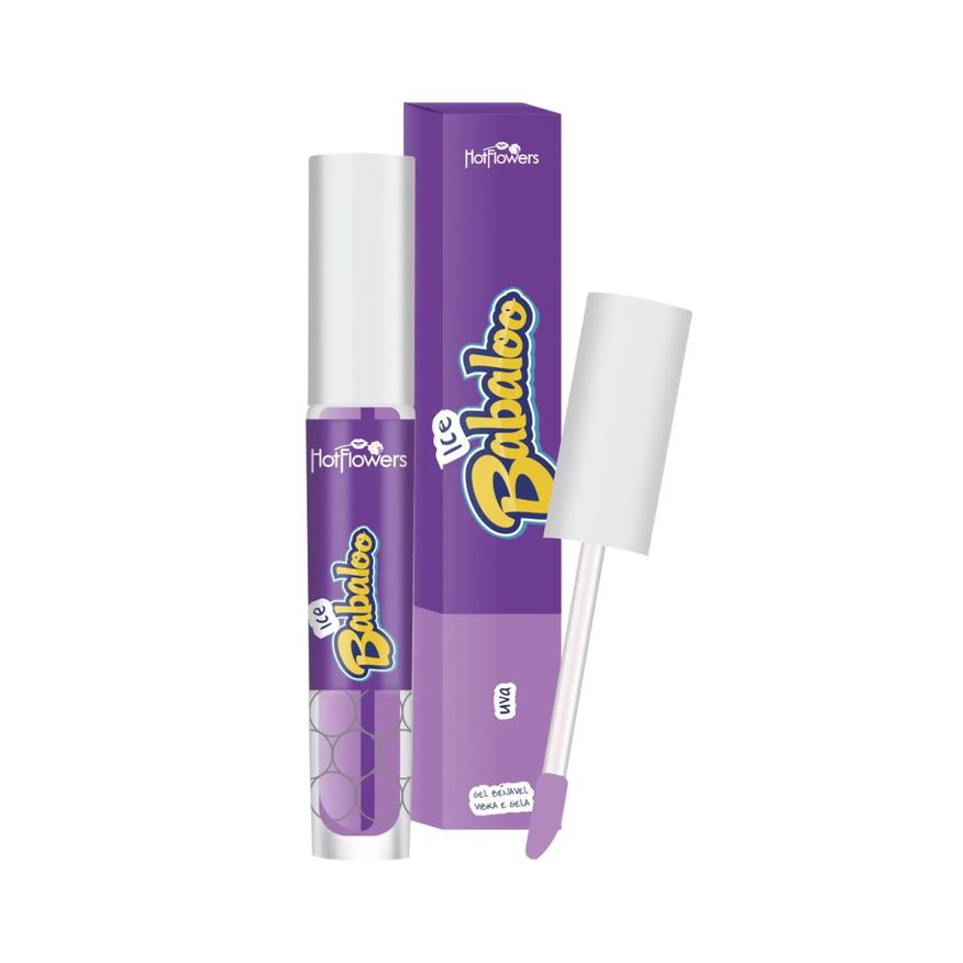 Hot Flowers Gloss Labial Ice com Glitter Uva 15g