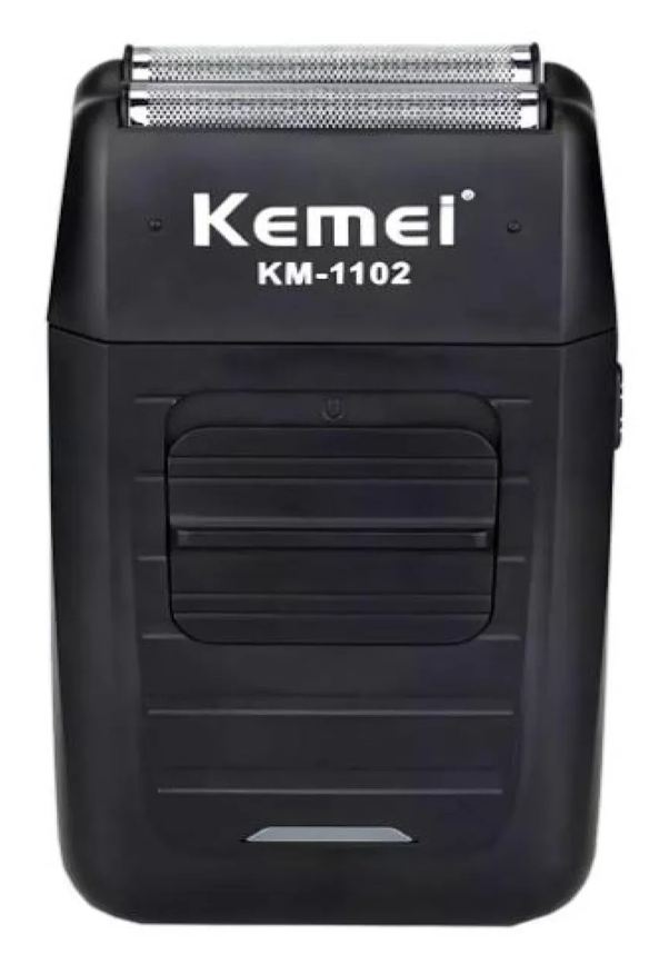 Kemei Barbeador Elétrico 2 em 1 Lamina Dupla 220v Km-1102